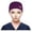 Purple, variant on HNMKIU Mens Womens Baseball Cap With Buttons Sweatband Bouffant Print Scrub Hat Light Green,One Size