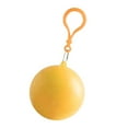 thumbnail image 3 of Ponchos impermeables impermeables desechables Impermeable rgo elegante de ropa impermeable para , ir de excursión, Amarillo Macarena Bola de poncho de PVC, 3 of 8
