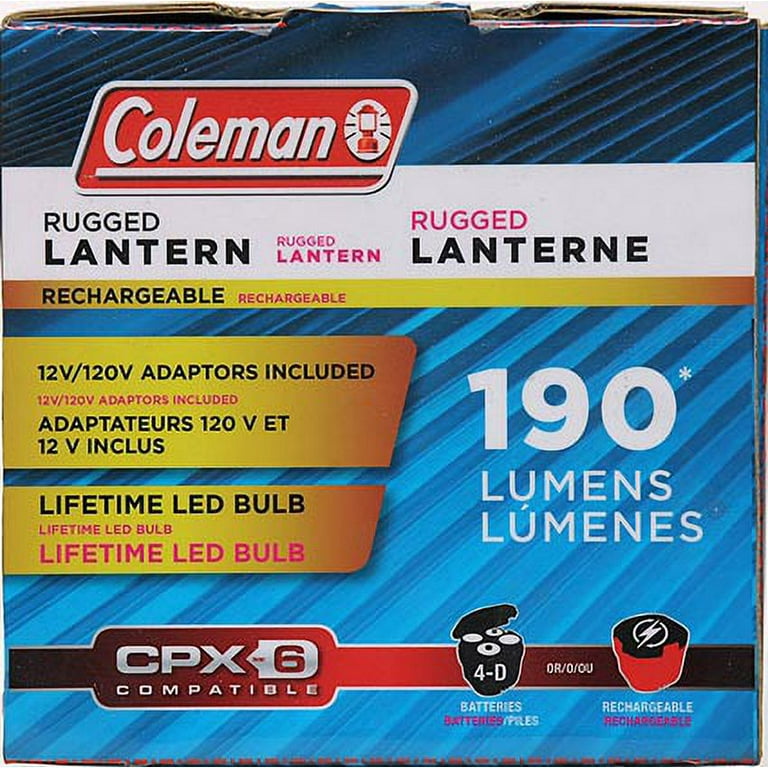 Coleman 190 lumens, Battery Camping Lantern - Walmart.com