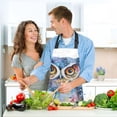 thumbnail image 6 of Cute Owl on Book 5 Pcs Kitchen Set Heat Resistant Oven Mitts and Non-Slip Pot Holders with Adjustable Cooking Apron, 6 of 6