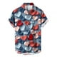 thumbnail image 2 of Camisa casual de moda para hombre con estampado 3D de corazón amoroso nueva de 2024 con solapa de estilo hawaiano, manga corta, ropa transpirable, 2 of 5