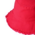 thumbnail image 4 of Boderier Sombreros de sol para mujer verano casual ala ancha algodón cubo sombrero playa vacaciones viajes accesorios, 4 of 4