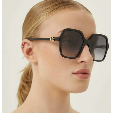 GUCCI GG1072S-001-56  Sunglasses Size 56mm 145mm 19mm black Women NEW