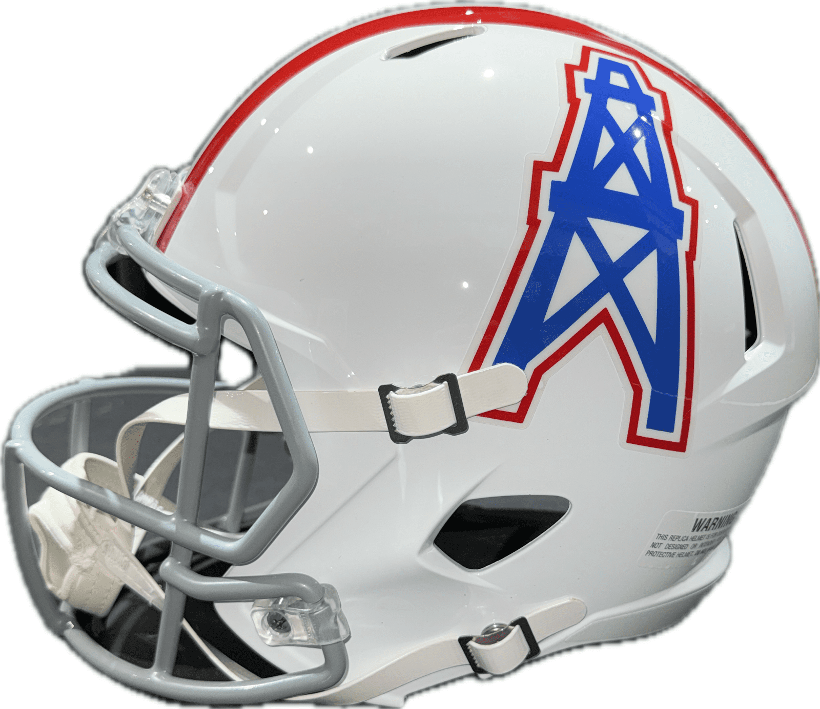 Earl Campbell Signed Oilers Full Size Speed Helmet JSA HOF 91 GRAY Face Mask