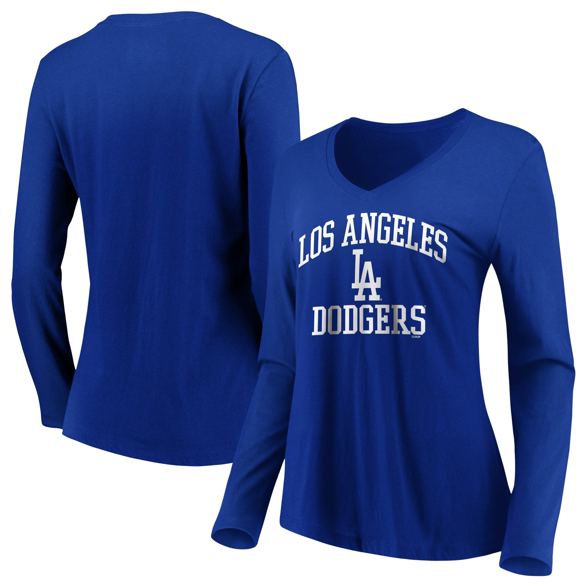 LA V-neck T-shirt City Of Angels Tee Los Angeles Dodgers JUNIORS S-XL Black New