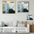 thumbnail image 4 of Designart "Monochrome Paint Minimalist Corner III" Coastal Floater Framed Canvas Prints, 4 of 5