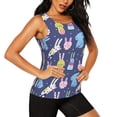 thumbnail image 2 of Easygdp Cartoon Rabbit Women's Workout Tank Top, Running Top, Hiking Shirt, Quick-Dry for Running, Yoga, Hiking - Large, 2 of 9