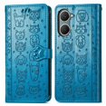 thumbnail image 3 of Funda Cartera FOXDOCK para Vivo Y18i , Flip PU con Relieve de Gatos y Perros, Tarjetero y Soporte, 3 of 6