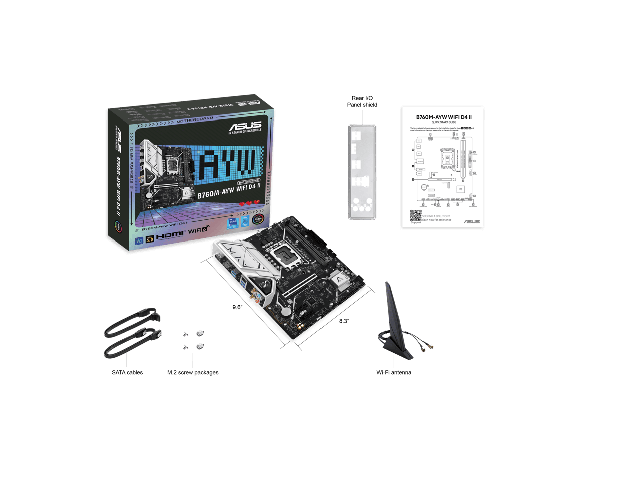 ASUS B760MAYWWIFID4II Micro ATX Motherboard
