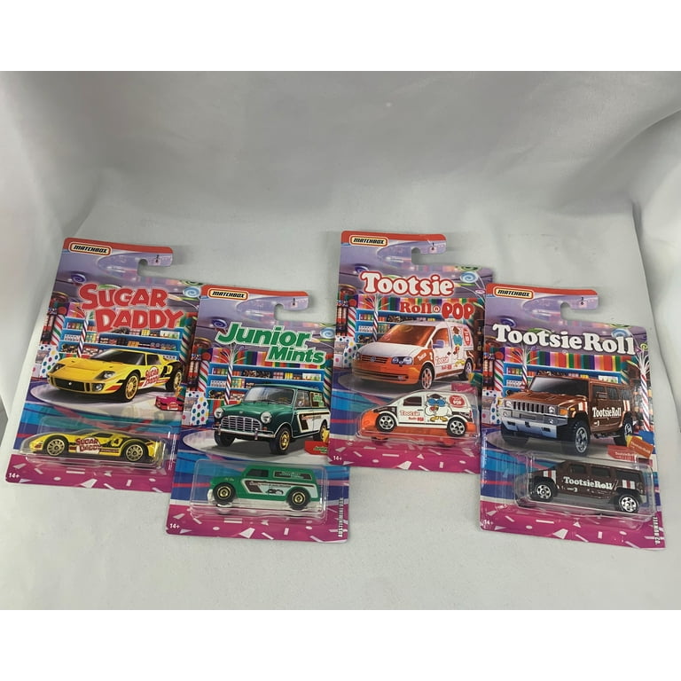 Matchbox Cars Candy- Tootsie Roll, Tootsie Roll Pop, Sugar Daddy
