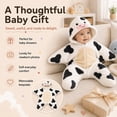 thumbnail image 2 of Dakiuu Cute Animal Star Shaped Baby Unisex Swaddle Sack Zipper Wearable Sleep Blanket for Newborn 0‑3 Months Birthday Holiday Party Photo Prop, 2 of 5
