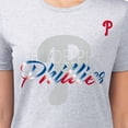thumbnail image 3 of Women's G-III 4Her by Carl Banks  Heather Gray Philadelphia Phillies Super-Slim Fit Lightweight Shadow Logo Graphic, 3 of 3