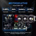 thumbnail image 2 of Par Faros Auxiliares Lupa Led Focos Luz 240w Para Coche Moto, 2 of 8
