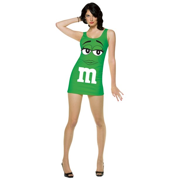 M&M¿s® Tank Dress Green Halloween Costume for Women