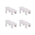 thumbnail image 1 of 4 Pcs Étagère à Chaussures Double Couches Rangement Créatif pour Chaussures Support de Chaussures Blanc, 1 of 9