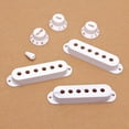 thumbnail image 1 of Cubiertas de Recolección de Plástico Shamjiam Juego de Puntas de Interruptor de Perillas y Cubierta de Pastilla de Guitarra Color Blanco, 1 of 8