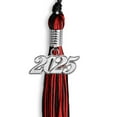 thumbnail image 2 of Endea Graduation Black/Red Mixed Color Graduation Tassel with Silver Date Drop, 2 of 11