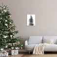 thumbnail image 2 of Stupell Industries Snow Covered Christmas Tree Believe Holiday Word Design Graphic Art Framed Art Print Wall Art, 16x20, By Lettered and Lined, 2 of 7