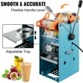 thumbnail image 5 of VEVORbrand Manual Tea Cup Sealer Machine 300-500 Cup/h, Manual Boba Tea Sealer Machine 90/95mm, Boba Tea Sealing Machine, Cup Diameter Cup Sealing Machine with Heating Technology for Bubble Milk Tea, 5 of 9