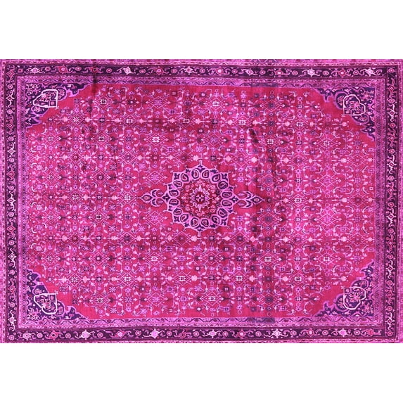 Ahgly Company Indoor Rectangle Persian Pink Traditional Area Rugs, 5' x 8'