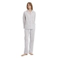 thumbnail image 4 of Conjunto de Pijama y Ropa de Descanso de Algodón para Mujer, Top de Manga Larga con Botones y Pantalones con Cintura Elástica y Cordón, Pijamas Suaves y Cómodos de Largo Completo para Mujer, Vitalida, 4 of 6