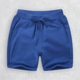 thumbnail image 2 of CPNG Toddler Baby Boys Cotton Comfort Soft Elastic Waist Shorts Summer Solid Cotton Short for Kids Girls Sport Jogger Shorts Casual Pants (7-8 Years, Blue), 2 of 7