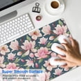 thumbnail image 4 of Long Mouse Pads for Desk,Pioneer Flower Floral Print Pattern Desk Mats on Top Of Desks, Desk Mouse Pad Extra Large with 3mm Non-Slip Base and Stitched Edge for Gaming,Office,Work,Home 31.5"x11.8", 4 of 6