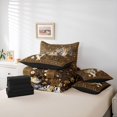 thumbnail image 6 of jejeloiu Wild Tiger Animal 7-Piece Twin Bedding Sets,Retro Rustic Flower Bedding Comforter Set For Men Women Reversible, 6 of 8