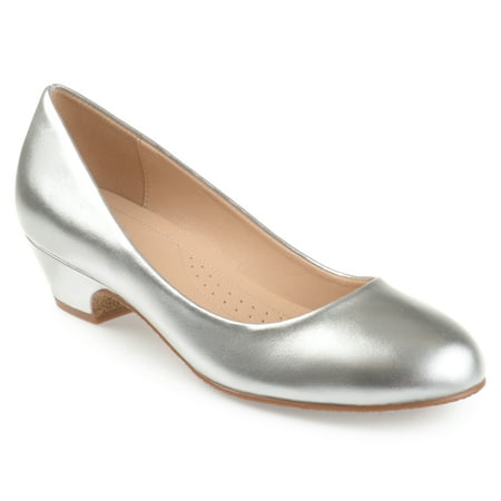 Brinley Co. Women's Classic Faux Leather Comfort-sole (Best Glue For Shoe Heels)