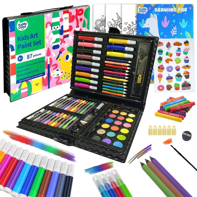 Set de Arte KIDDYCOLOR 87 piezas Suministros para Dibujo Infantil
