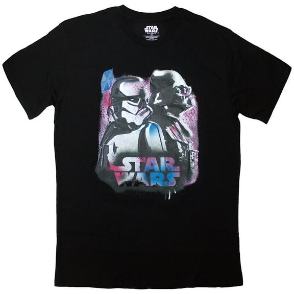 Star Wars Unisex T-Shirt Vader & Trooper Neon