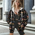 thumbnail image 3 of FOR U DESIGNS Butterfly Mushroom Zipper Hoodies for Women Oversized Hoodie Size S Comfortable Hooded Sweatshirt Zipper Front Women Long Sleeve Activewear Sportswear, 3 of 7