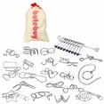 thumbnail image 1 of Metal Puzzle Untie Ring Buckle Iron Link Unlock Interlock Game Sets of 20, 1 of 4
