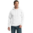 thumbnail image 3 of Port & Company PC90HT Mens Essential Fleece Pullover Hooded Sweatshirt, White - Extra Large Tall, 3 of 4