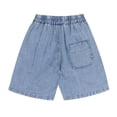 thumbnail image 6 of NIPAXO Boys Denim Shorts Elastic Waist Shorts, Light Blue, 4-5Y, 6 of 6