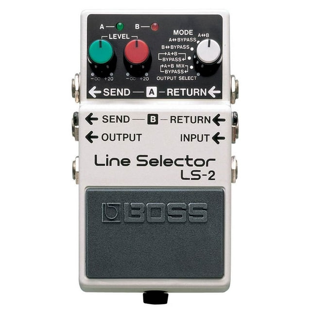 Boss LS 2 Line Selector Switch Battery Power Multi Effect Electric Guitar Pedal