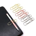 thumbnail image 4 of Porte-stylo Trombone en Forme de Cœur Clip en Métal pour Carnet Organisateur de Crayons Clip en Métal Robuste Clips en Acier Inoxydable Durable et Réutilisable pour Bureau École Maison Pâques Artisanat Rangement, 4 of 8