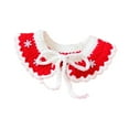 thumbnail image 2 of Disfraz navideño para perros y gatos, ropa de año Nuevo para gatos, chal navideño, ropa navideña para mascotas para perros y gatos pequeños y medianos rojo, 2 of 8