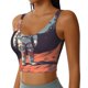 thumbnail image 2 of Balery Astronaut With American Flag Sujetadores deportivos con espalda cruzada para mujer, acolchados, sin costuras, de alto impacto, ideales para yoga, gimnasio, entrenamiento y fitness.-, 2 of 8