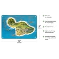 thumbnail image 2 of The Island of Maui Hawaii - Vintage Pictorial Map by Ray Lanterman c.1962 - 8 x 12 inch Vintage Metal Tin Sign, 2 of 4