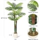 thumbnail image 3 of Single-piece set of 6 ft (72 in) altura artificial golden cane palm trees. these grande fake plants are a great addition living rooms yards both indoor y outdoor spaces. they come a blanca b..., 3 of 6