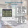 thumbnail image 6 of Runleader Dual-Channe LCD Count-up/Countdown Kitchen Timer Temperature Humidity Display Clock Alarm, 6 of 9