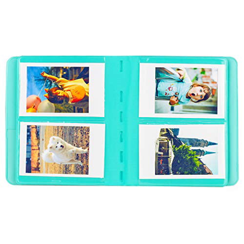 25 26 50s 70 90 Sofortige Kamera & Namenskarte Ablus Store 64 Taschen Mini Fotoalbum für Fujifilm Instax Mini 7s 8 8 Blau