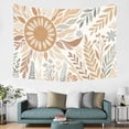 thumbnail image 5 of Bohemian Tapestry Wall Hanging,Boho Sun Neutral Botanical Tapestries for Dorm Room Decor, Boho Wall Art,Bed Throw,Sofa Cover,60"x40", Earthy Tones, 5 of 6