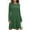 Dresses-965Army Green, variant on Gamivast Sweater Dress for Women Long Sleeve Crewneck Midi Dress A-Line Knit Dress Gold Button Detail Cuffs Solid Color Casual Office Work Wear