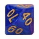 thumbnail image 4 of Juego de dados de juegos de rol de mesa coloridos, dados poliédricos de forma irregular (púrpura y azul), 4 of 9
