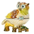 thumbnail image 3 of Owl Trinket Box, Textured And Luxurious Exquisite Owl Box  For Jewelry Collection Desktop Decorations, 3 of 8