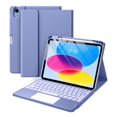 thumbnail image 1 of Funda de teclado compatible con Harvopu para iPad de 11.ª y 10.ª generación, color azul, 1 of 8