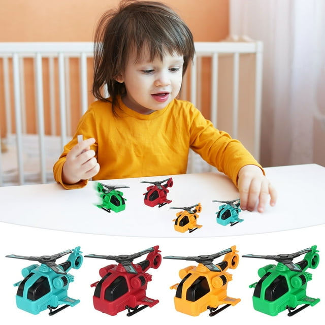Ganfancp Juguete Infantil Simulación Autobús Motocicleta Helicóptero Modelo Coche Coche Inercial Niños Coche de Juguete Ofertas Flash 1X Avión de Juguete