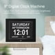Horloge Numérique Multifonctionnelle avec 5 Alarmes et Rappels de Médicaments pour la Maison pour les Personnes Âgées avec Déficience Visuelle – image 3 sur 7